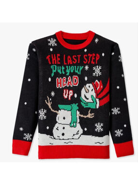 NEW Ugly Christmas Sweaters Funny Holiday Unisex Snowmen 2X